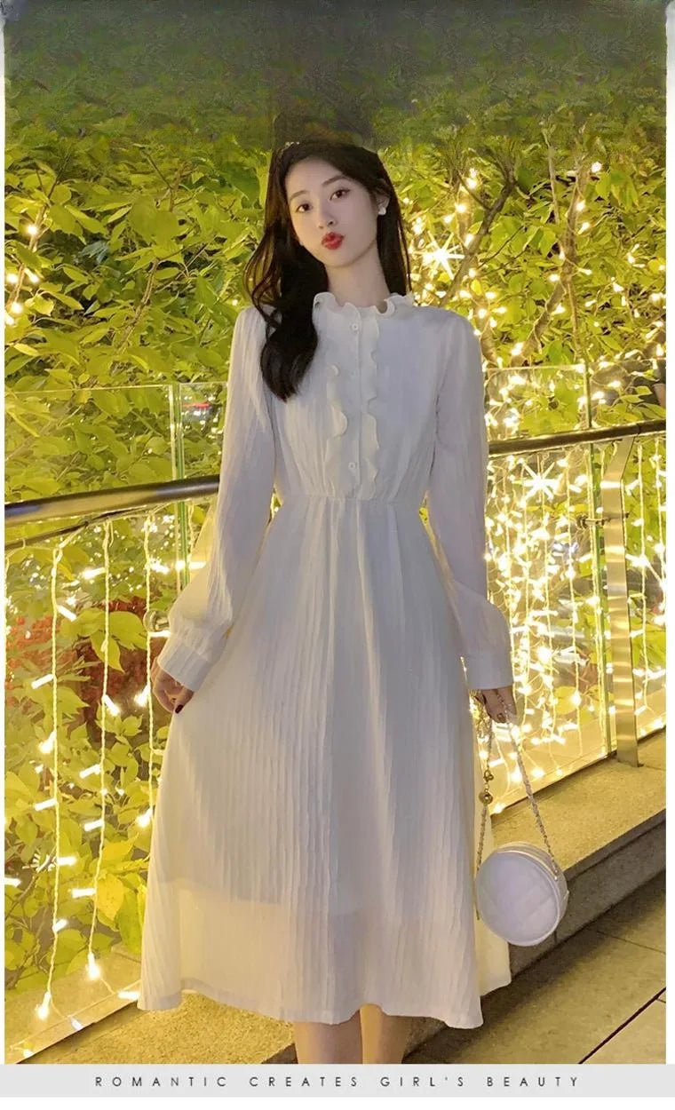 French Style Dress Spring Autumn Winter New Style Women&