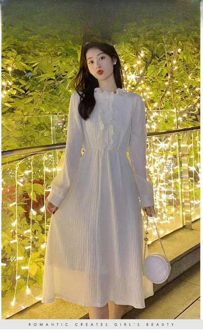 French Style Dress Spring Autumn Winter New Style Women&