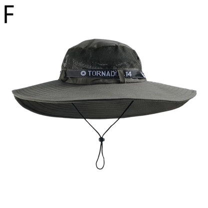 Summer Large Sun Hat Men Women Breathable Fishing Caps Sun UV Protection Mesh Fisherman Hat Hiking Outdoor Beach Cap