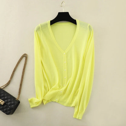 Ice Silk Thin Knitted  Women&
