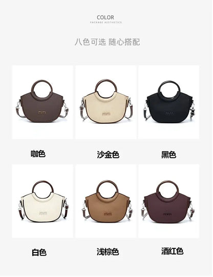 High End Fashionable Bag for Women Classic Elegant Luxury Leather Trendy Paris Designer Vintage Casual Simple Style