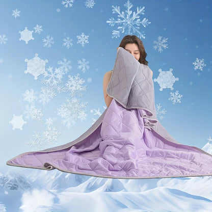 Ultra-Soft Summer Cooling Blanket - Lightweight, Breathable ,Easy Care Cooling Blanket for Hot Sleepers Cooling Pillows