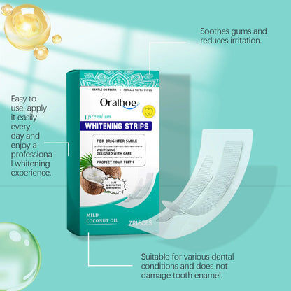 Tooth Whitening Strips Remove Tooth Stains Tartar Plaque Lighten Dark Dental Cleaning Improve Bad Breath Bleach Teeth Brightener