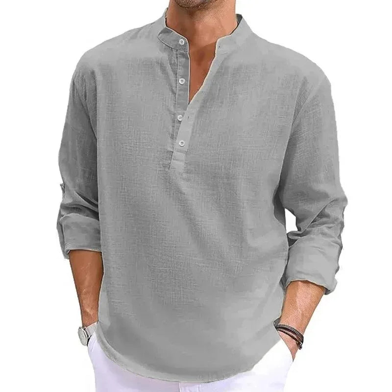 Animal Game Luxury Cotton Shirts for Men Casual Shirts Lightweight Long Henley Shirts Hawaiian Southern T Shirts for Man&