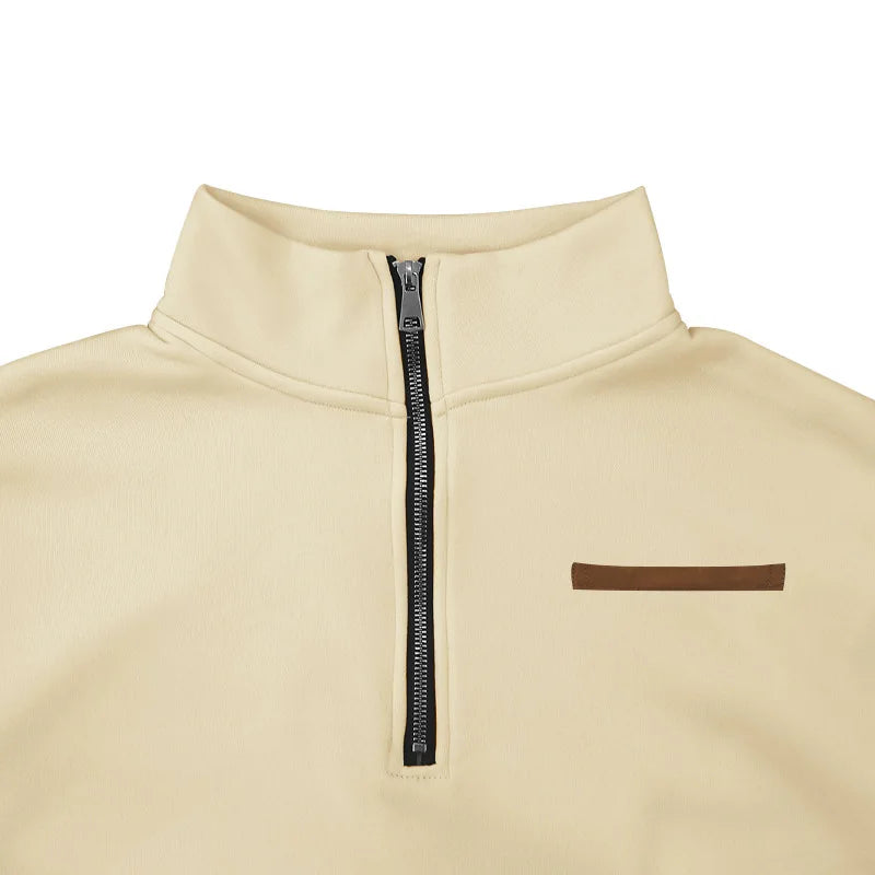American autumn and winter heavy fleece long-sleeved men&