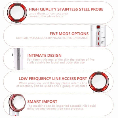 3 IN 1 EMS Ultrasonic Cavitation Weight Loss Machine Anti Cellulite Fat Burner Infrared Slimming Machin Beauty Apparatus Care