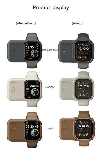 iWatch Power Bank Case For Apple Watch Charger 1200mAh Wireless Powerbank For Apple Watch 46 45 49mm Portable Magnetic Charging