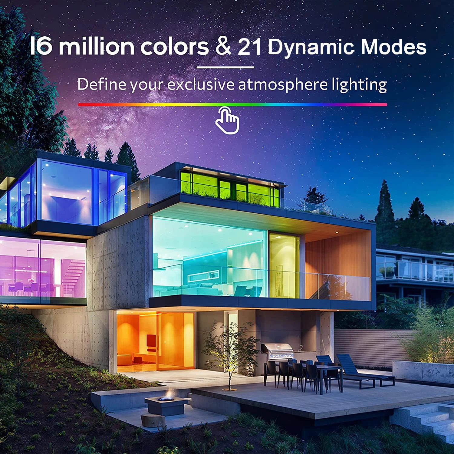 RGB Led Lights for Room 10m 20m 30m Music Sync Led Strip Lights Flexible Ribbon Tape for Room Bedroom Decor TV Backlights