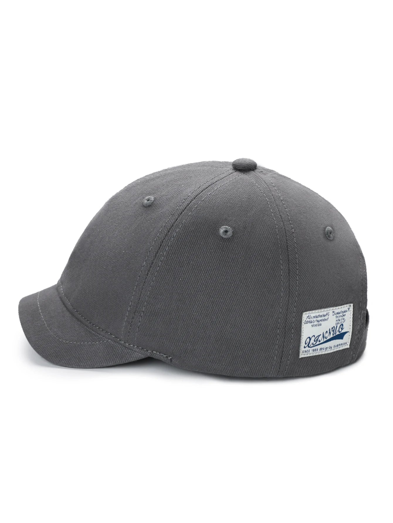 Men Women Short Edge Baseball Caps Casual Outdoor Cycling Caps Nylon Fastening Strap Adjustable Street Retro Embroidered Dad Hat