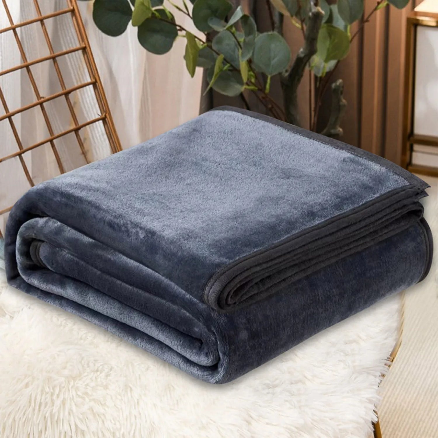Fleece Blankets Single Twin Blanket For Bed, Full Size Fleece Throw Blanket, Warm Blanket For Winter, Shoulder Knee Cozy Blanket