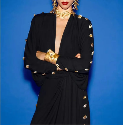 High Street Fashion Heavy Industry Metal DressWomen&
