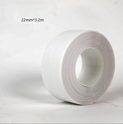 A Roll Of Three Meters Two Pvc Waterproof And Anti-Mildew Seam Adhesive, Suitable For Kitchen, Bathroom, Toilet, Corner Gap