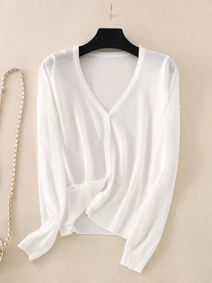 Ice Silk Thin Knitted  Women&