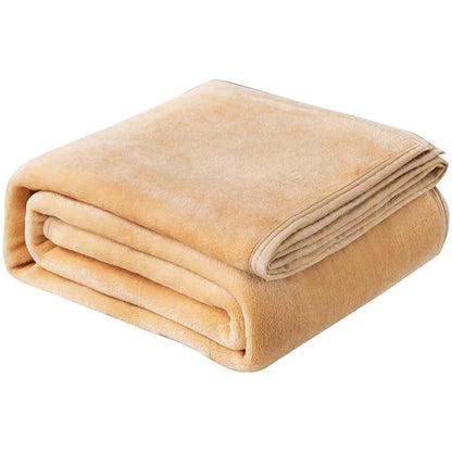 Fleece Blankets Single Twin Blanket For Bed, Full Size Fleece Throw Blanket, Warm Blanket For Winter, Shoulder Knee Cozy Blanket
