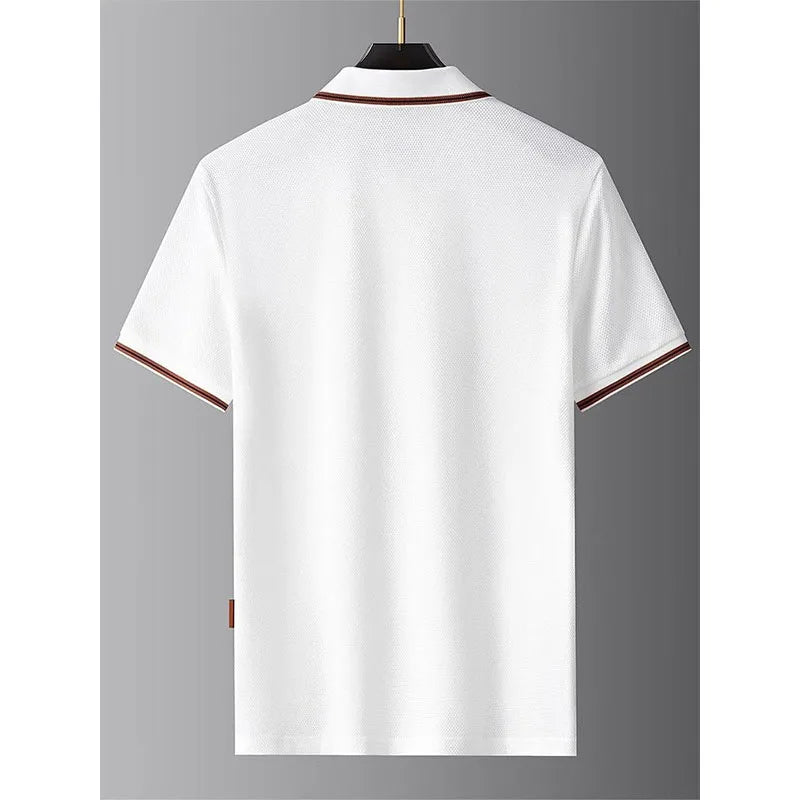 New Style Turn-down Collar Summer Casual Short-sleeve Men&