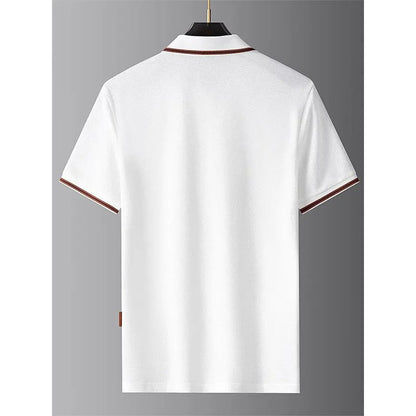 New Style Turn-down Collar Summer Casual Short-sleeve Men&