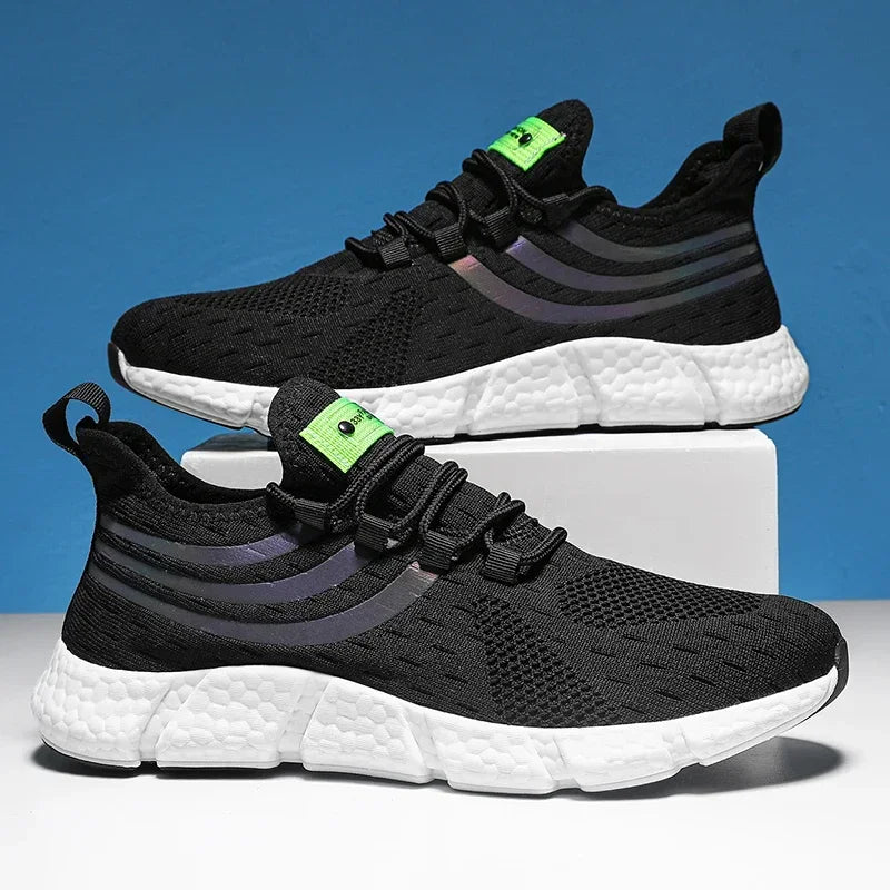Men’s Sneakers Comfortable Breathable Platform Shoes Summer Man Running Shoes Breathable Comfortable Fashion Walking Sneakers