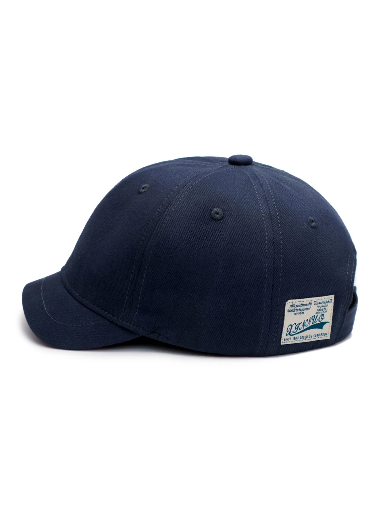 Men Women Short Edge Baseball Caps Casual Outdoor Cycling Caps Nylon Fastening Strap Adjustable Street Retro Embroidered Dad Hat