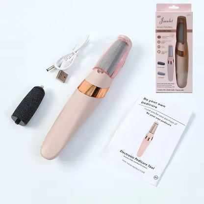 Electric callus removal foot care tools - dry and wet foot files for removing dead skin, charging foot pedicure tools