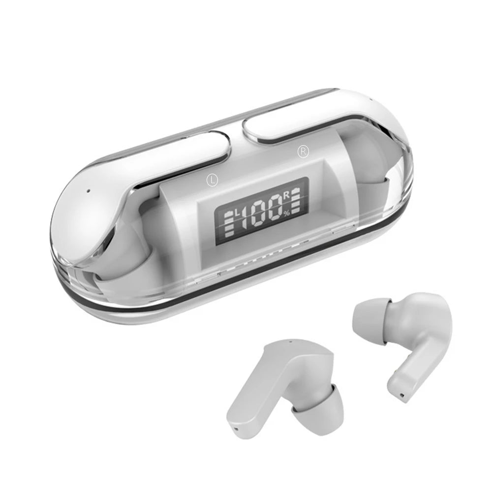 In-ear gaming and music earbuds with wireless charging case, offering clear sound quality, suitable for music, gaming, and sport