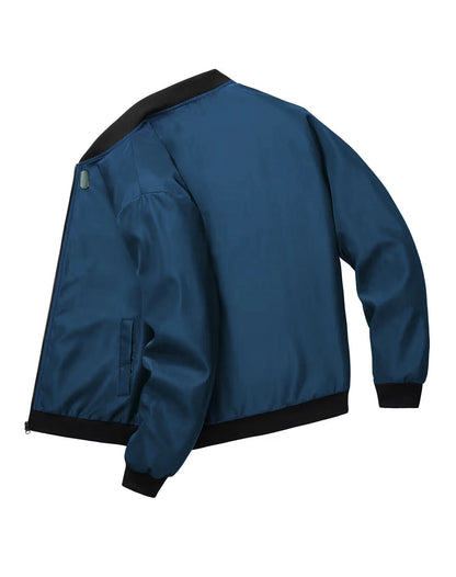 2024 Spring and Autumn New Baseball Collar Short Loose Solid Color Jacket Men&