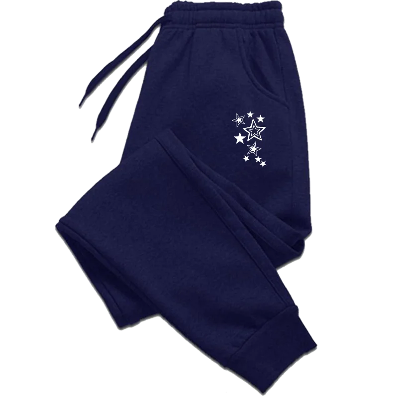 Clothes for Women Stars Print Pant Slacks Woman Clothing White Pants Women&