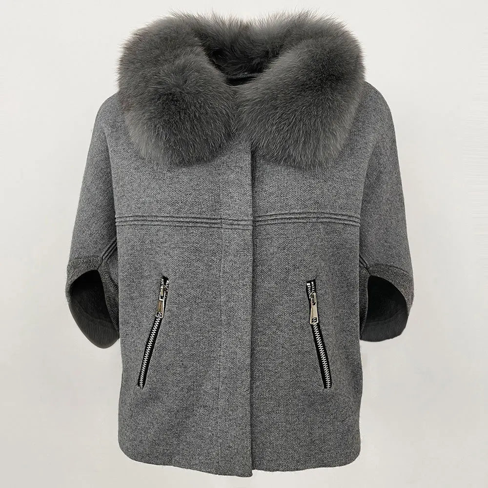 Knitwear Woman Clothes for Women Autumn European Fashion Knitted Sweater Real Fur Coat Natural Fox Fur Jacket Spring Cardigan