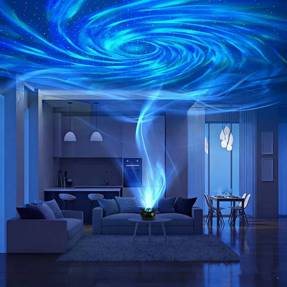 Galaxy Projector - USB-powered portable star projection lamp. Multi-color night light. Fantastical starry night sky effect light