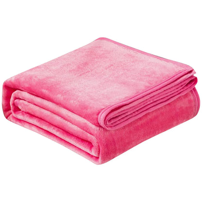 Fleece Blankets Single Twin Blanket For Bed, Full Size Fleece Throw Blanket, Warm Blanket For Winter, Shoulder Knee Cozy Blanket