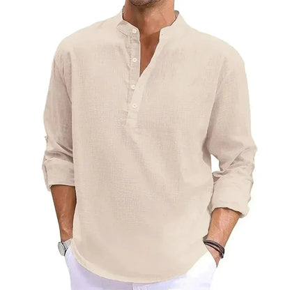 Animal Game Luxury Cotton Shirts for Men Casual Shirts Lightweight Long Henley Shirts Hawaiian Southern T Shirts for Man&