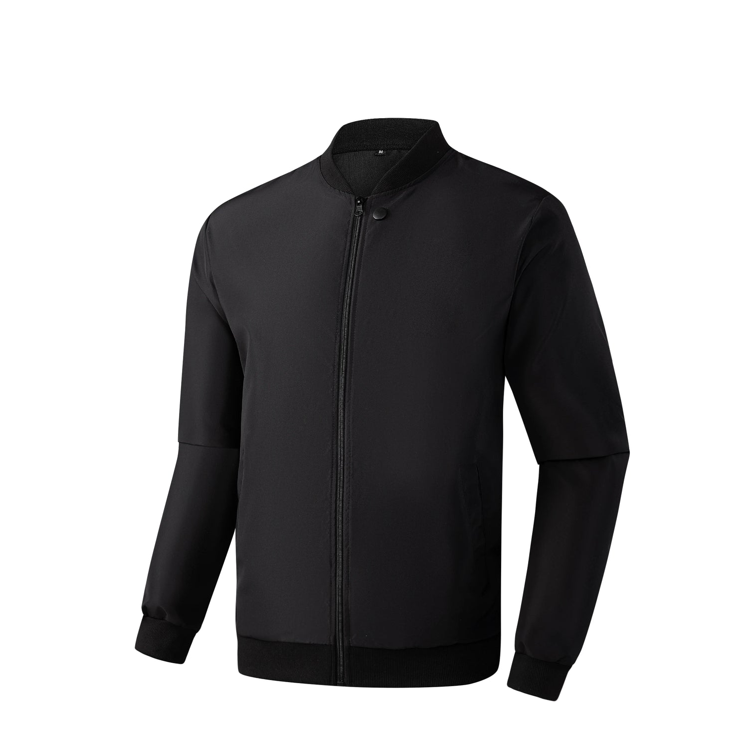 2024 Spring and Autumn New Baseball Collar Short Loose Solid Color Jacket Men&