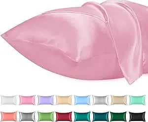 1PC Satin Pillowcase for Hair Similar to Silk Pillow Cases for Skin, Silky &amp; Soft Pillow Covers, Gifts for Her or Him