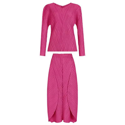 Skirts for Women Woman Clothes New Beautiful Lssey Miyake Solid Color 2025 Spring and Summer new big Skirt Women&