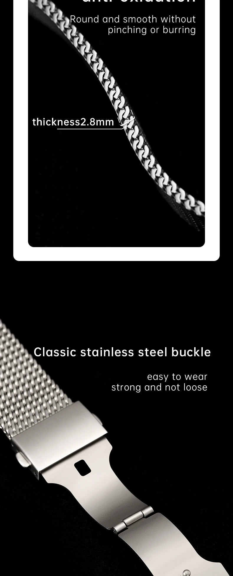 Luxury Milanese Mesh Apple Watch Ultra 2 Band, 316L Stainless Steel Watch Strap, For Apple Watch 49mm 45mm 44mm 41mm 40mm