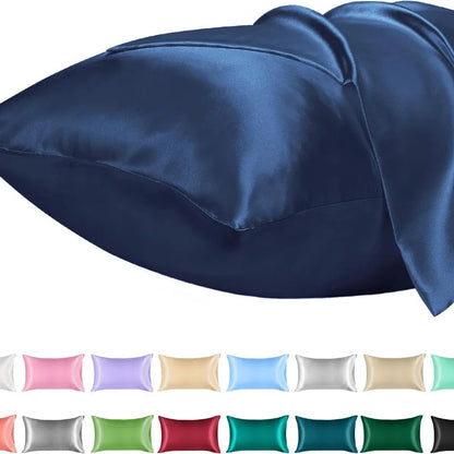 1PC Satin Pillowcase for Hair Similar to Silk Pillow Cases for Skin, Silky &amp; Soft Pillow Covers, Gifts for Her or Him
