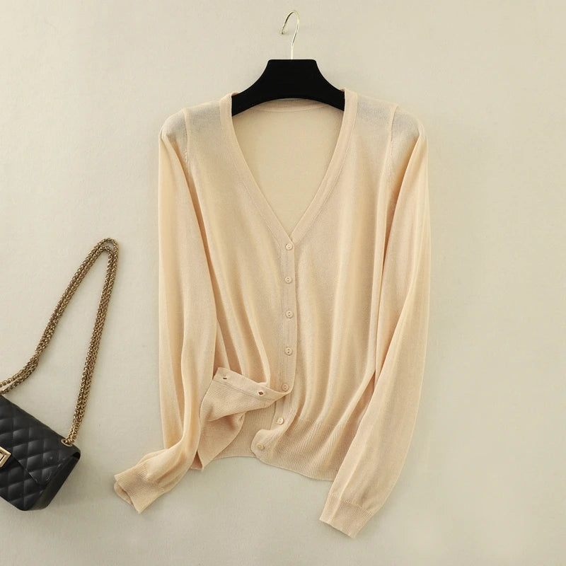 Spring New Sle White Loose Layered V-Ne Decorative