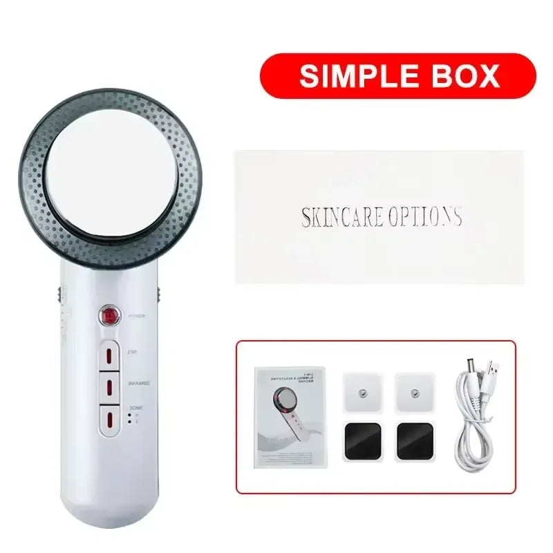 3 IN 1 EMS Ultrasonic Cavitation Weight Loss Machine Anti Cellulite Fat Burner Infrared Slimming Machin Beauty Apparatus Care