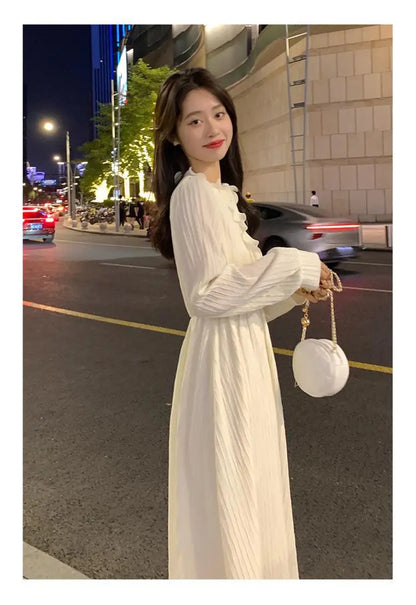 French Style Dress Spring Autumn Winter New Style Women&