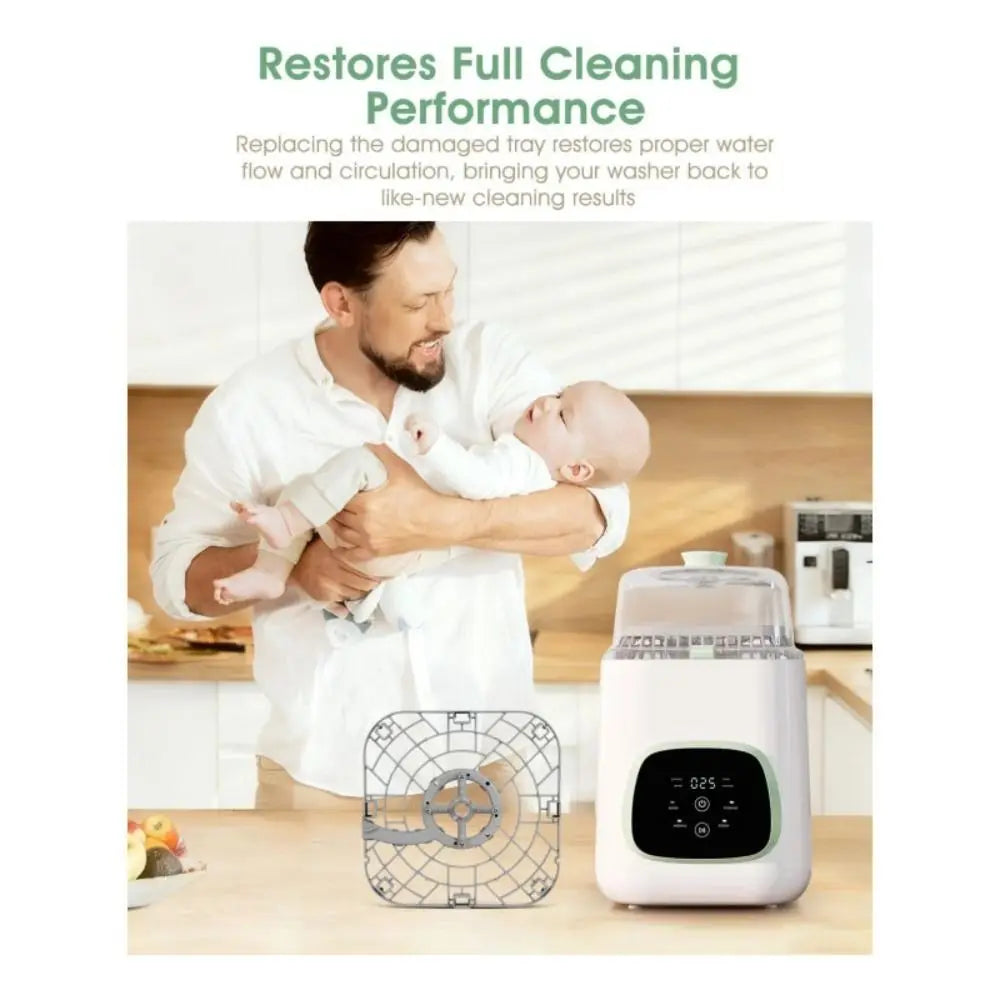 BPA-Free Replacement Base Tray Heat-Resistant PP Bottom Tray Bottle Washer Accessory for Momcozy KleanPal Pro