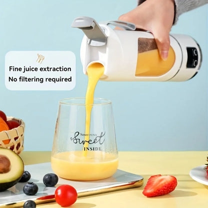 Portable USB Rechargeable Mini Blender &amp; Juicer with Digital Display &amp; 12-Blade System - Suitable for Travel, 3 Modes, USB- Oper