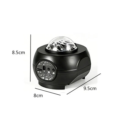 Galaxy Projector - USB-powered portable star projection lamp. Multi-color night light. Fantastical starry night sky effect light