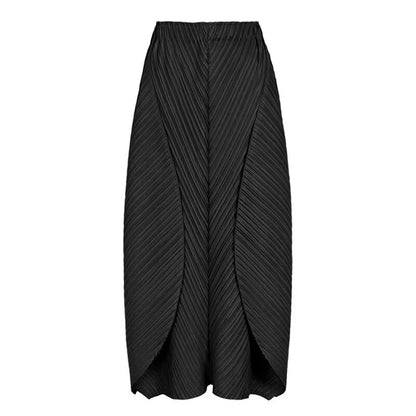 Skirts for Women Woman Clothes New Beautiful Lssey Miyake Solid Color 2025 Spring and Summer new big Skirt Women&