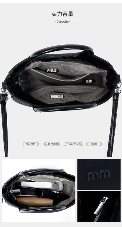 High End Fashionable Bag for Women Classic Elegant Luxury Leather Trendy Paris Designer Vintage Casual Simple Style