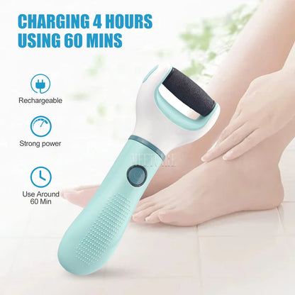 Wireless Foot Grinder USB Recharge Waterproof Anti Callus Dead Skin Cracks Pedicure Shaver Remove Dry Dead Cracked