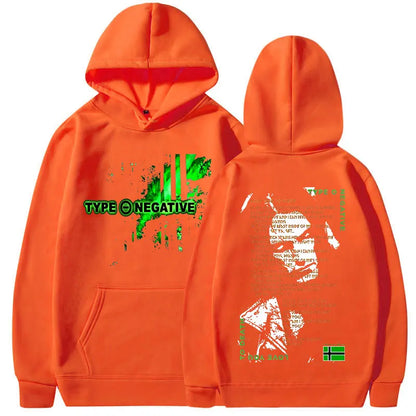 Type O Negative Love You To Death Hoodie Gothic Metal Rock Band Sweatshirt Men&