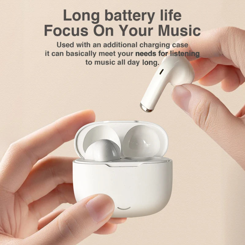 New wireless Bluetooth earbuds with advanced acoustics, compact design, hi-fi sound, ultra-lightweight semi-in-ear fit,