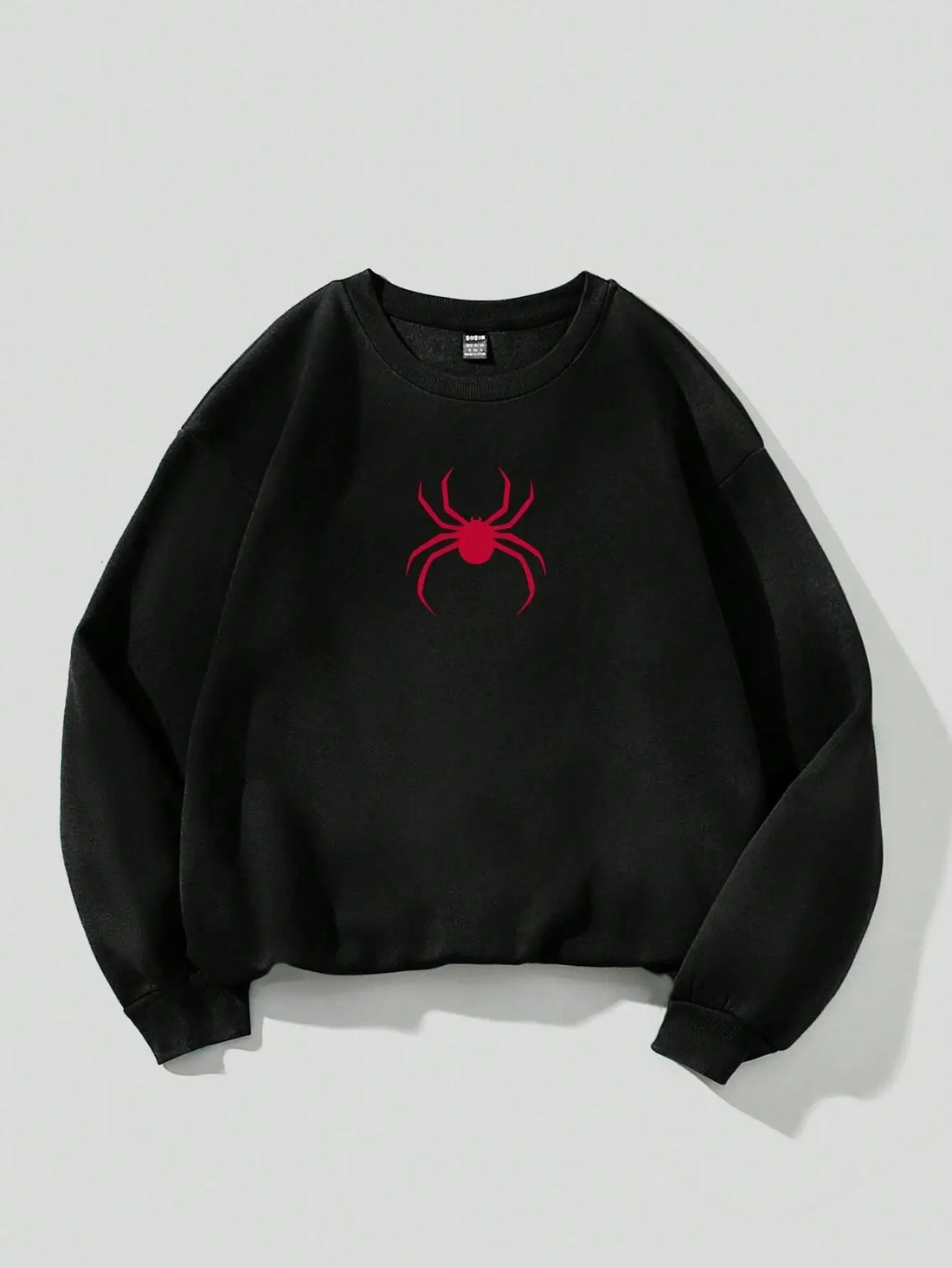 Spring Casual Women Sweatshirts Simple Spider Prints Hoodies Comfortable Fleece Soft Pullover Crewneck Loose Female Tops Clothes