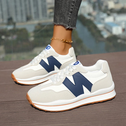 Women Sneakers 2025 New Casual Versatile Thick-soled Running Sneakers Women Fashionable High-quality Luxury Lace-up Shoes Women