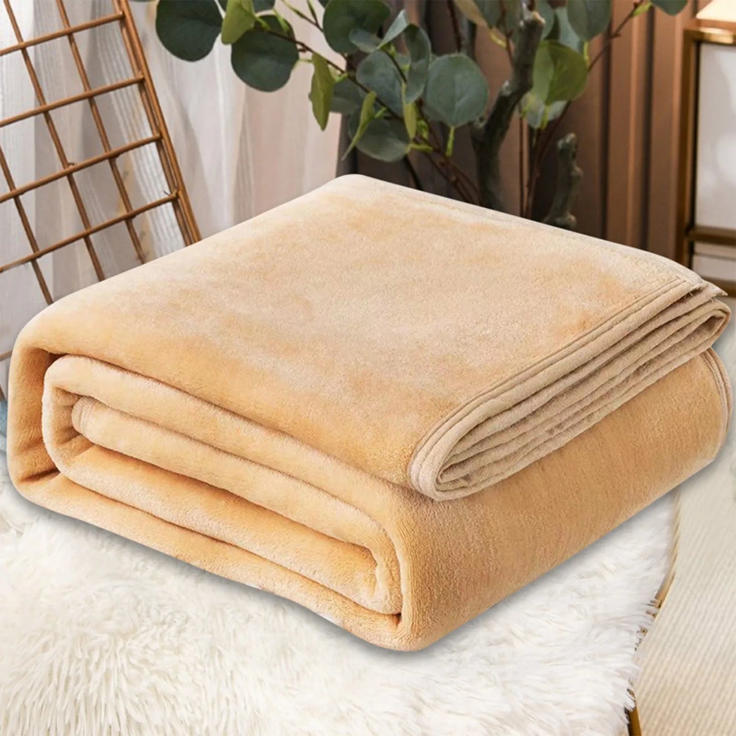 Fleece Blankets Single Twin Blanket For Bed, Full Size Fleece Throw Blanket, Warm Blanket For Winter, Shoulder Knee Cozy Blanket