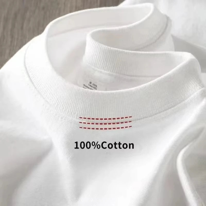 Pure White 260g Heavy T-shirt Men&